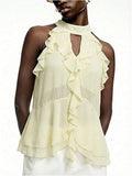 Premium Cutout Flowy Summer Top
