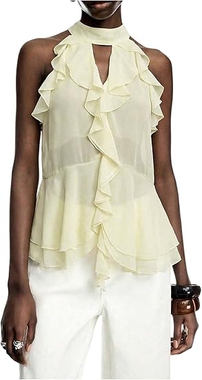 Premium Cutout Flowy Summer Top