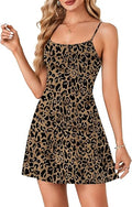 LuxeCurve Backless Flare Slip Dress
